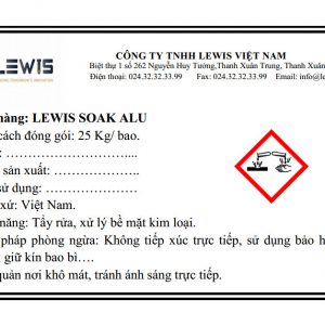 TẨY DẦU LEWIS SOAK ALU